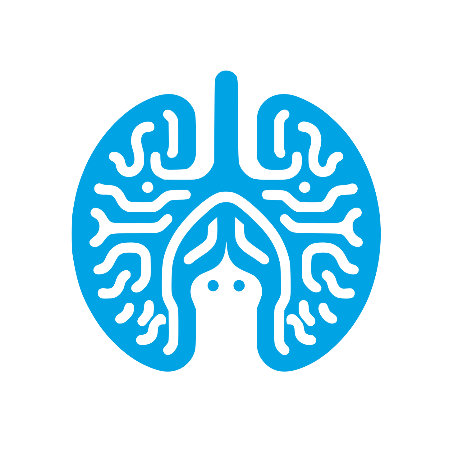 Brain Logo Design #00a3e4