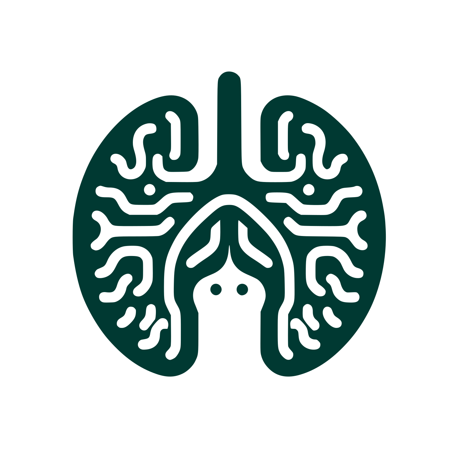 Brain Logo Design #003932