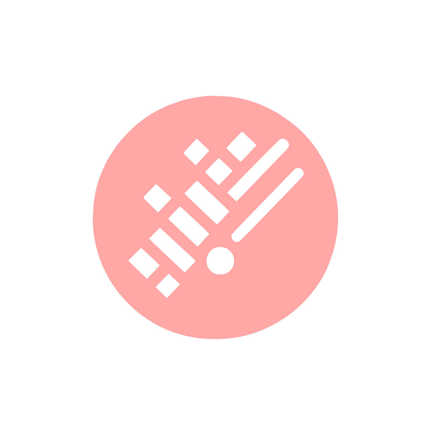 Drum Brush Percussion Icon #ffa6a6