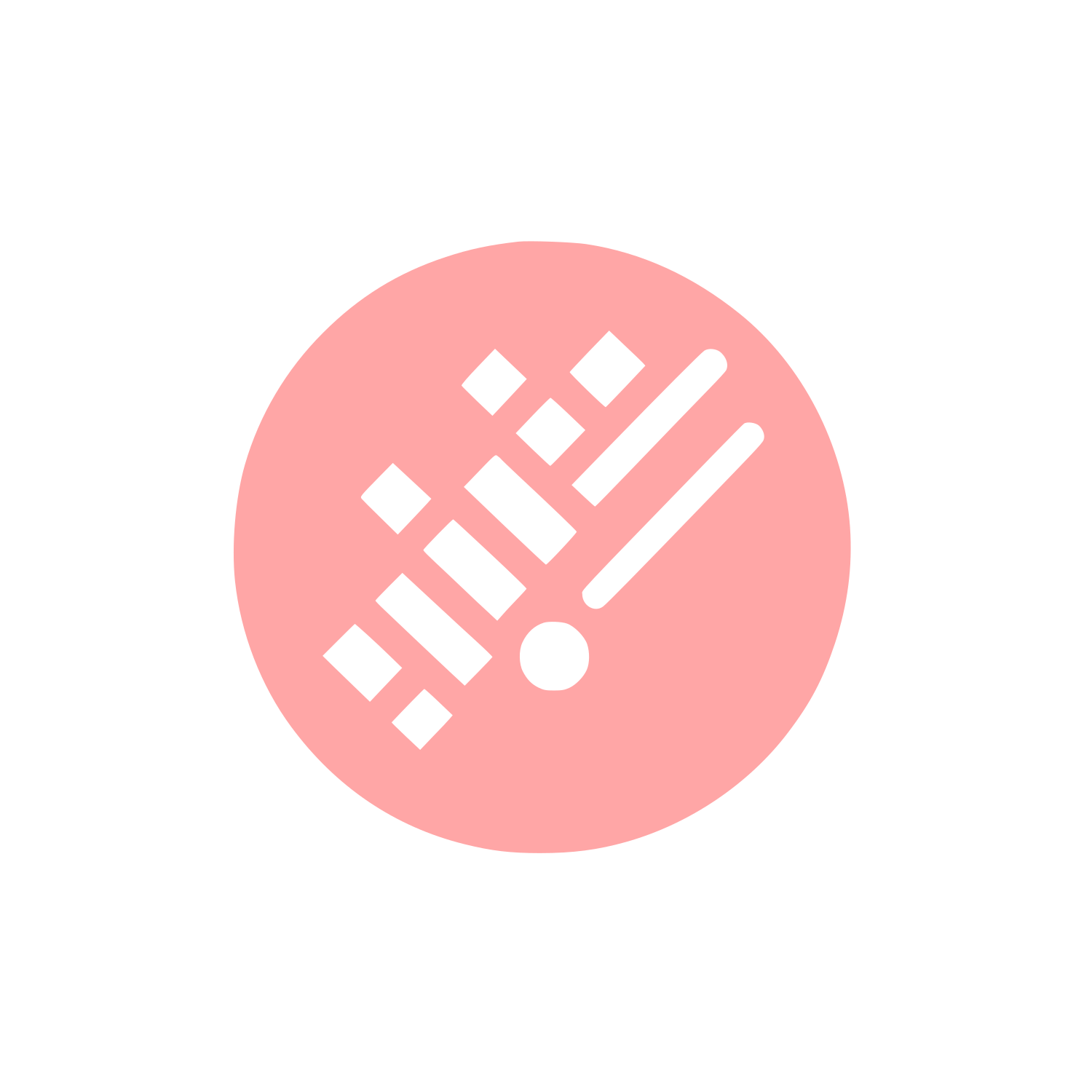 Drum Brush Percussion Icon #ffa6a6