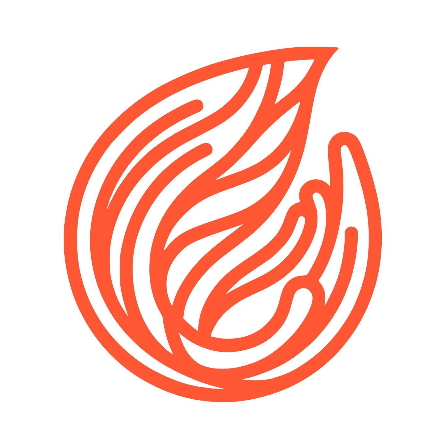 Flame Logo #FF5733