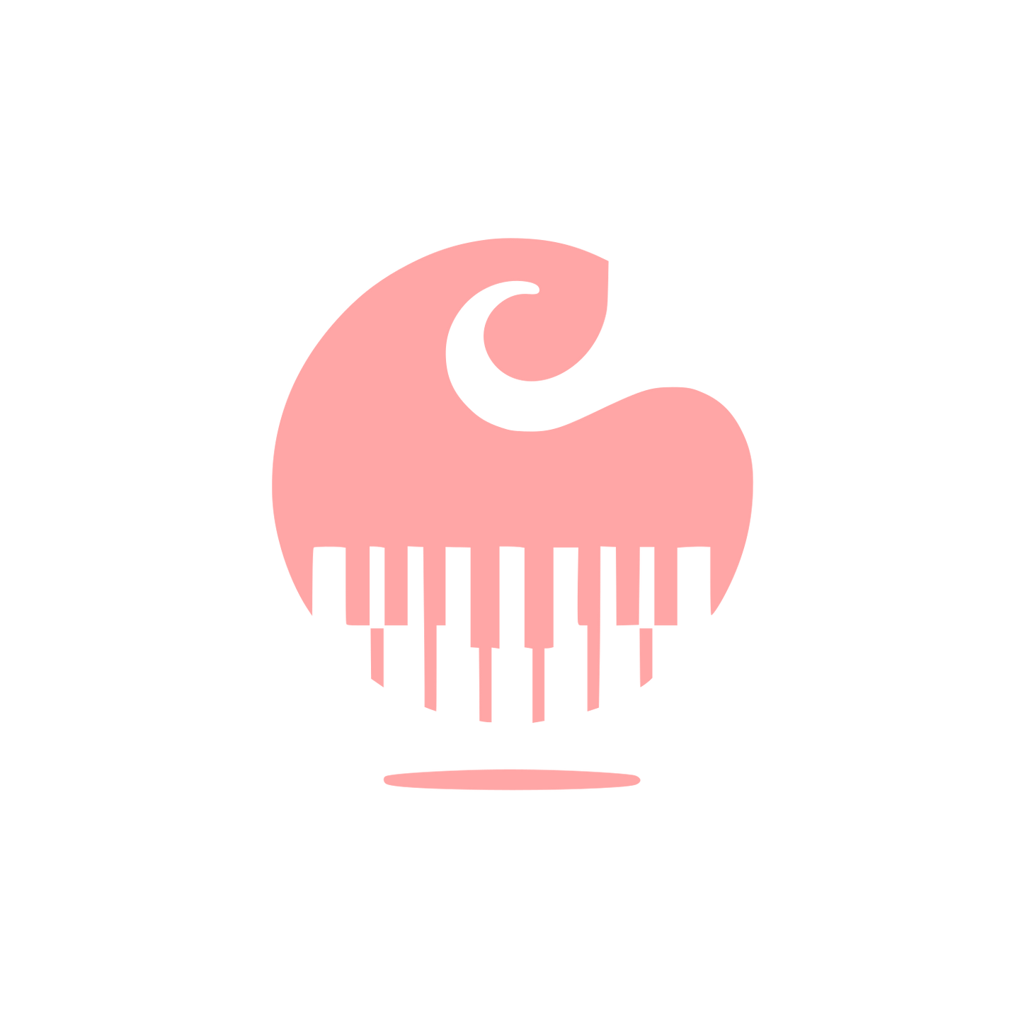 Music Wave Logo #ffa6a6