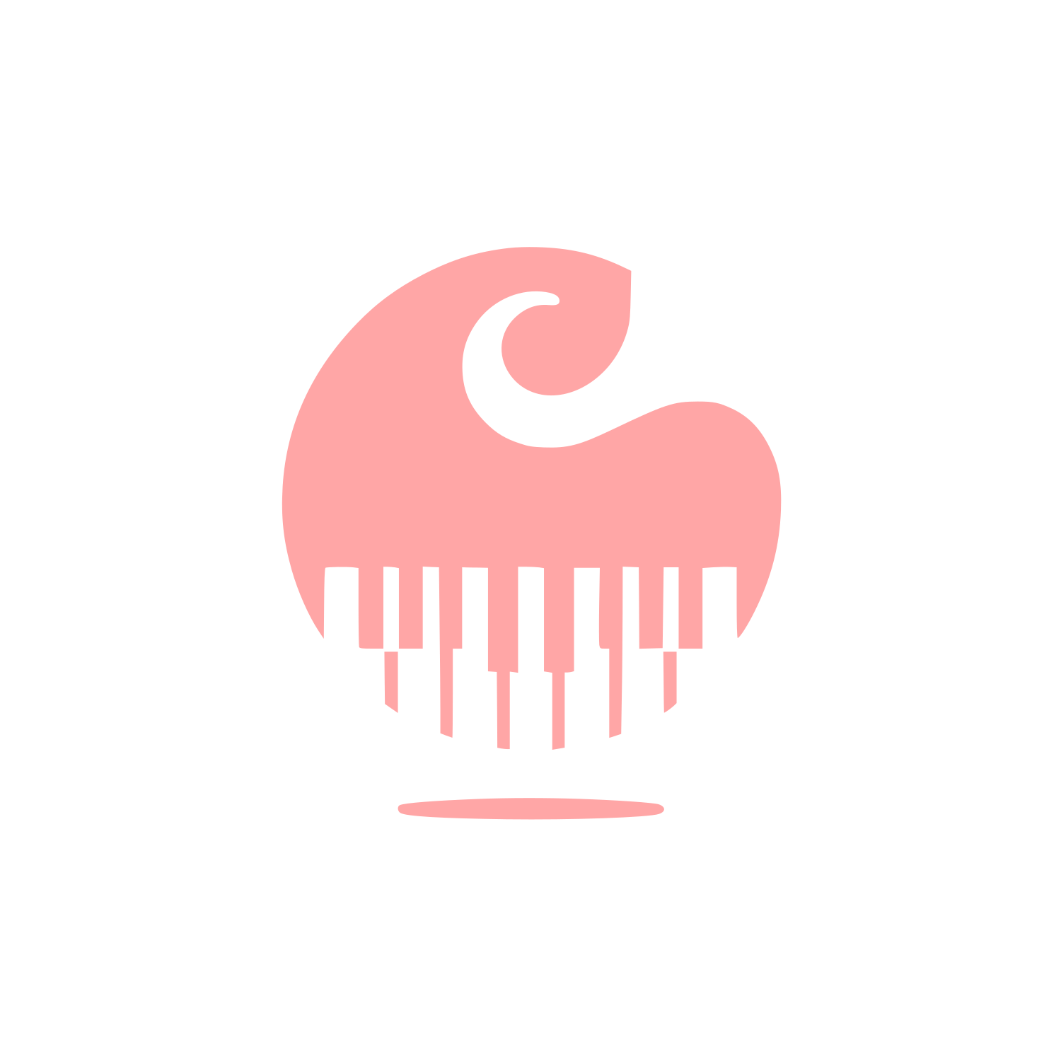 Music Wave Logo #ffa6a6