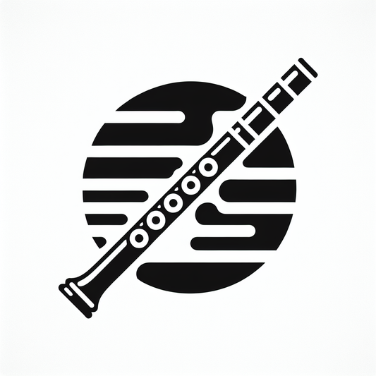 Music Logo with Flute