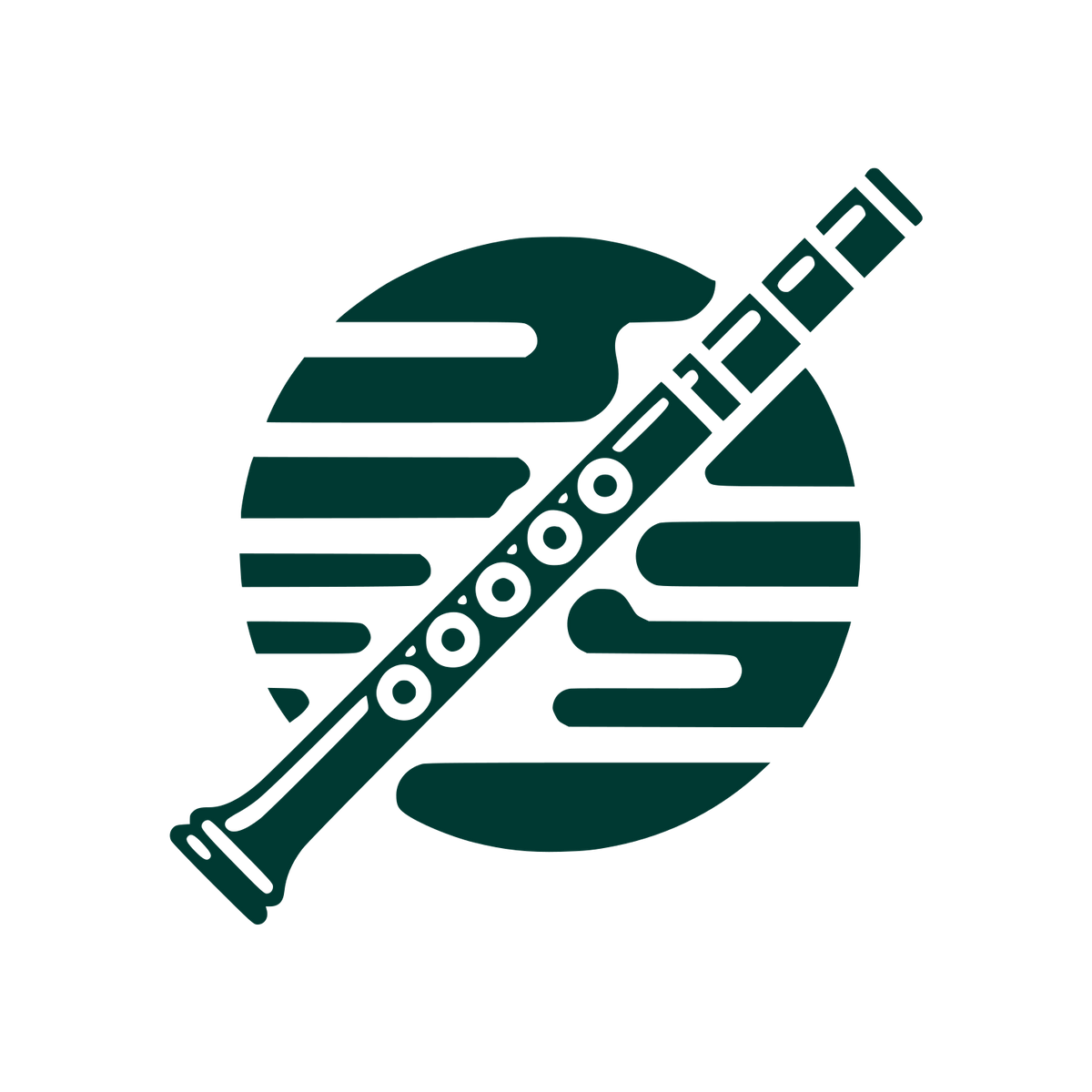 Music Logo with Flute #003932