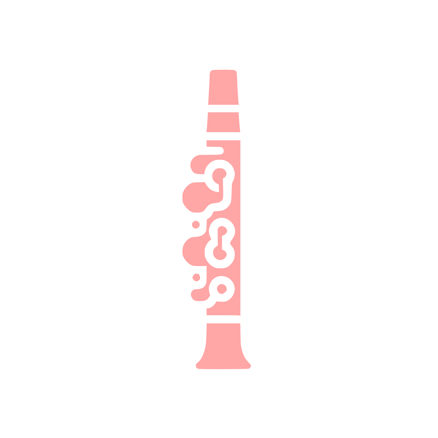 Logo of Clarinet Design #ffa6a6