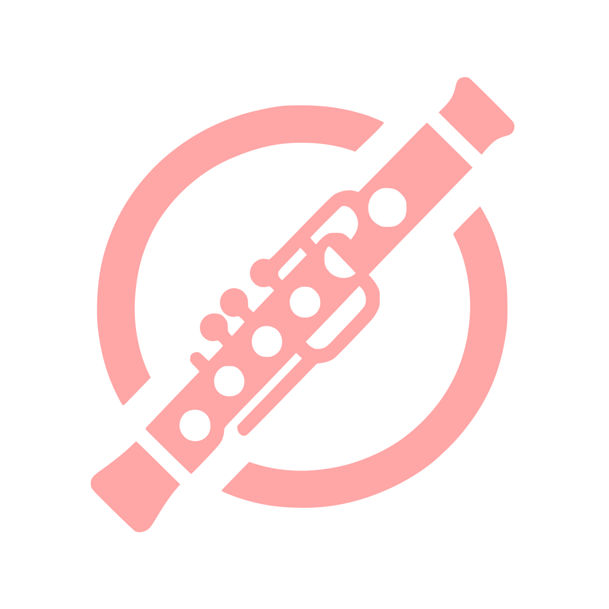Flute Musical Logo #ffa6a6