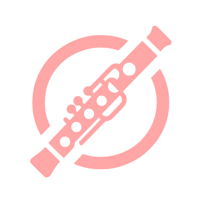 Flute Musical Logo #ffa6a6