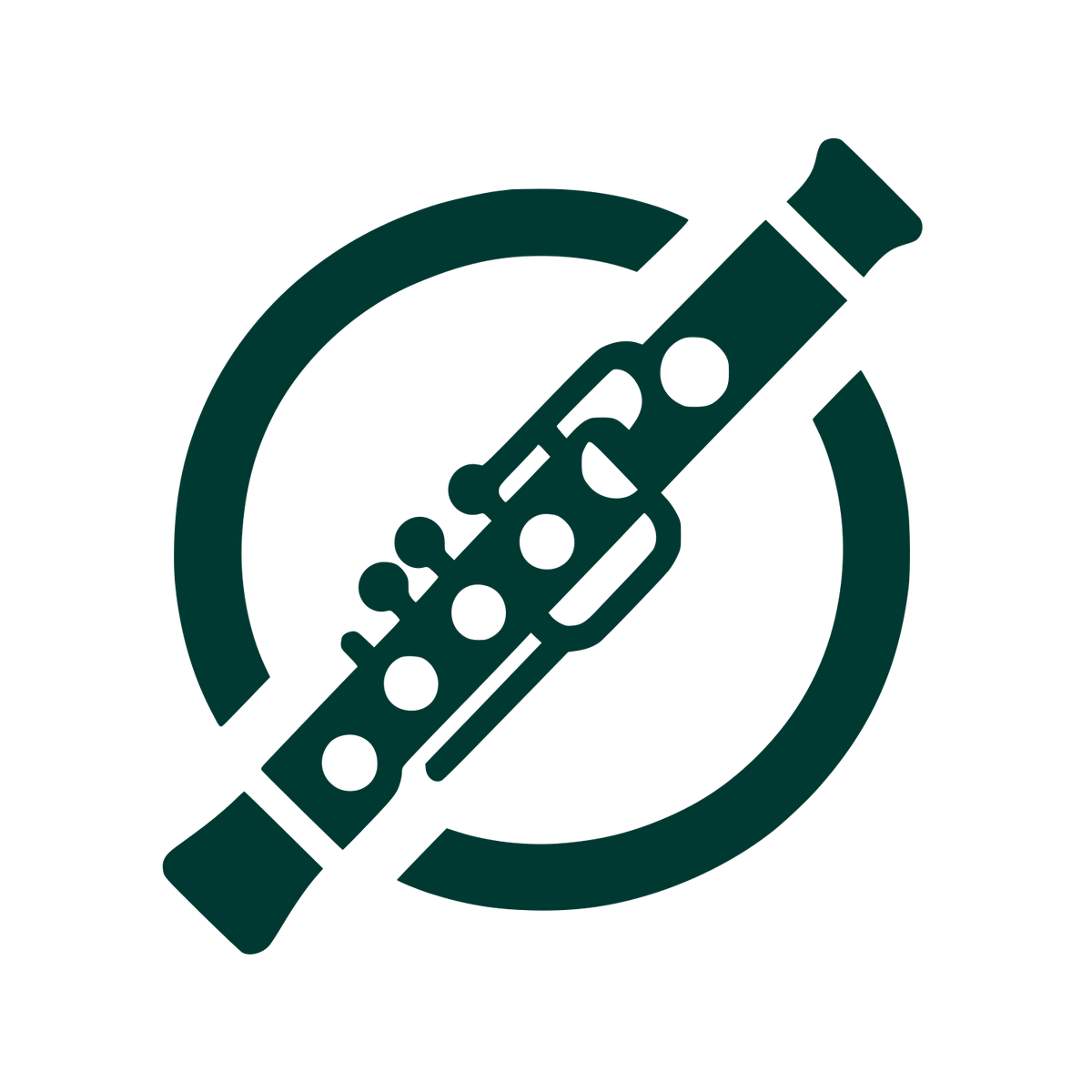 Flute Musical Logo #003932