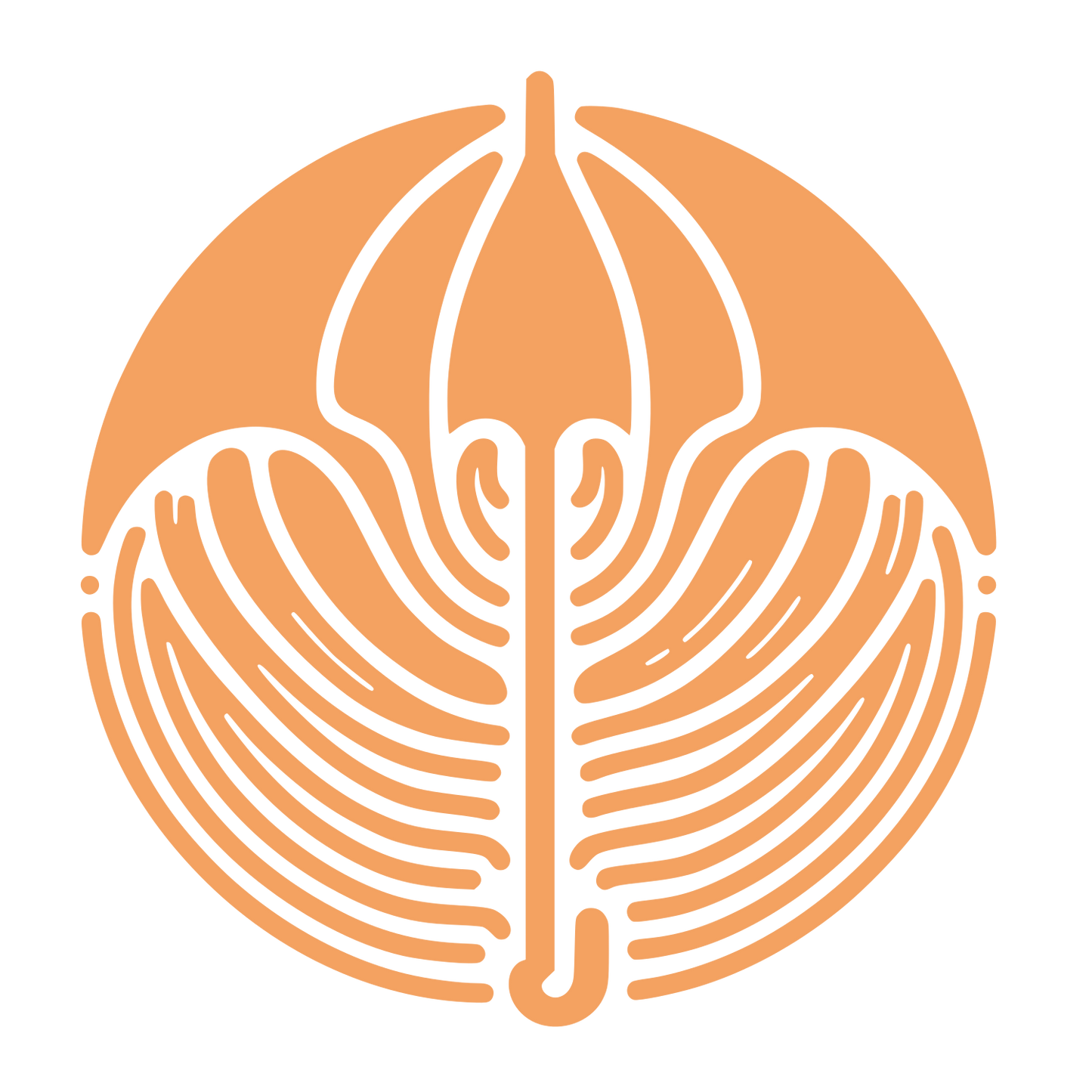Feather Axis Logo #F4A261