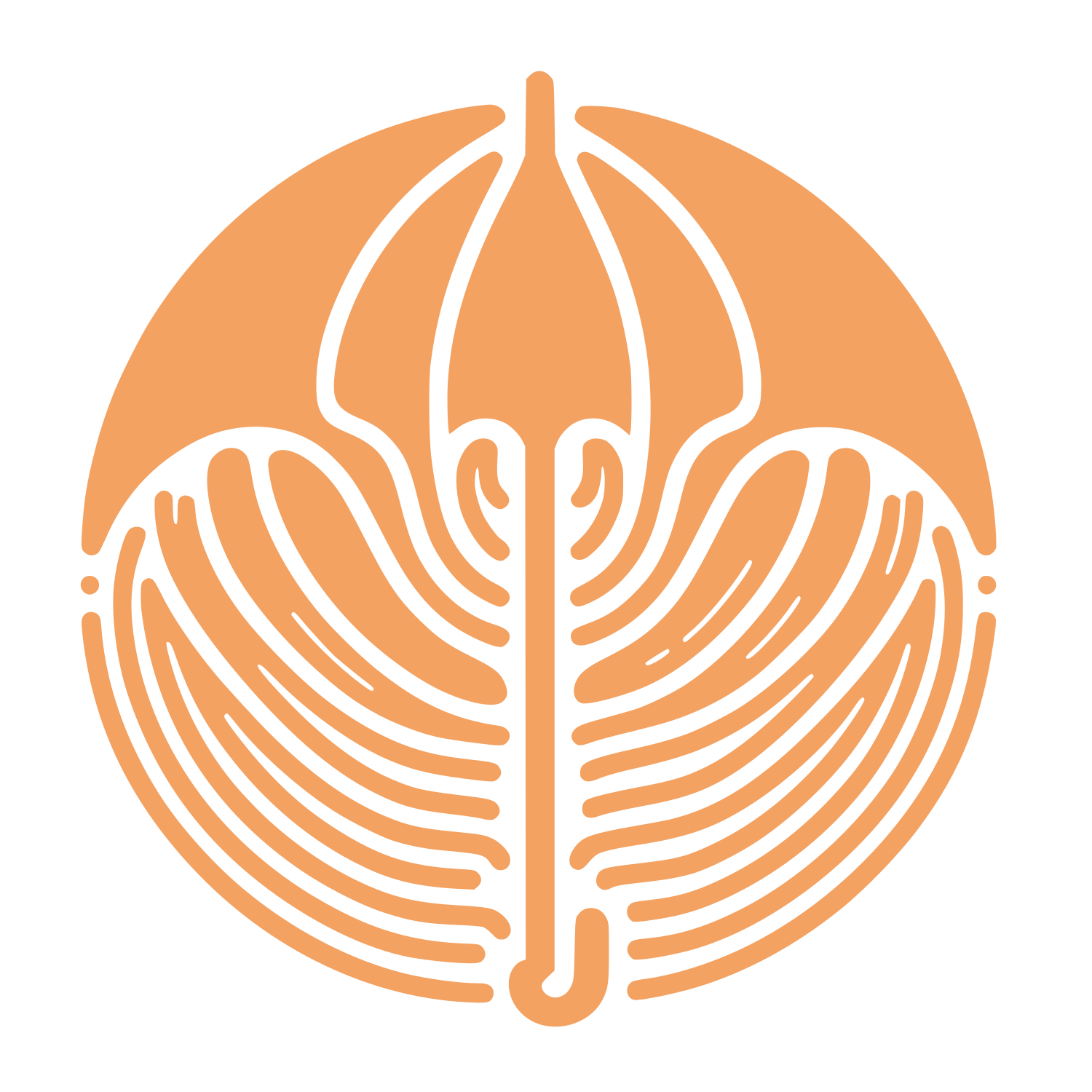 Feather Axis Logo #F4A261