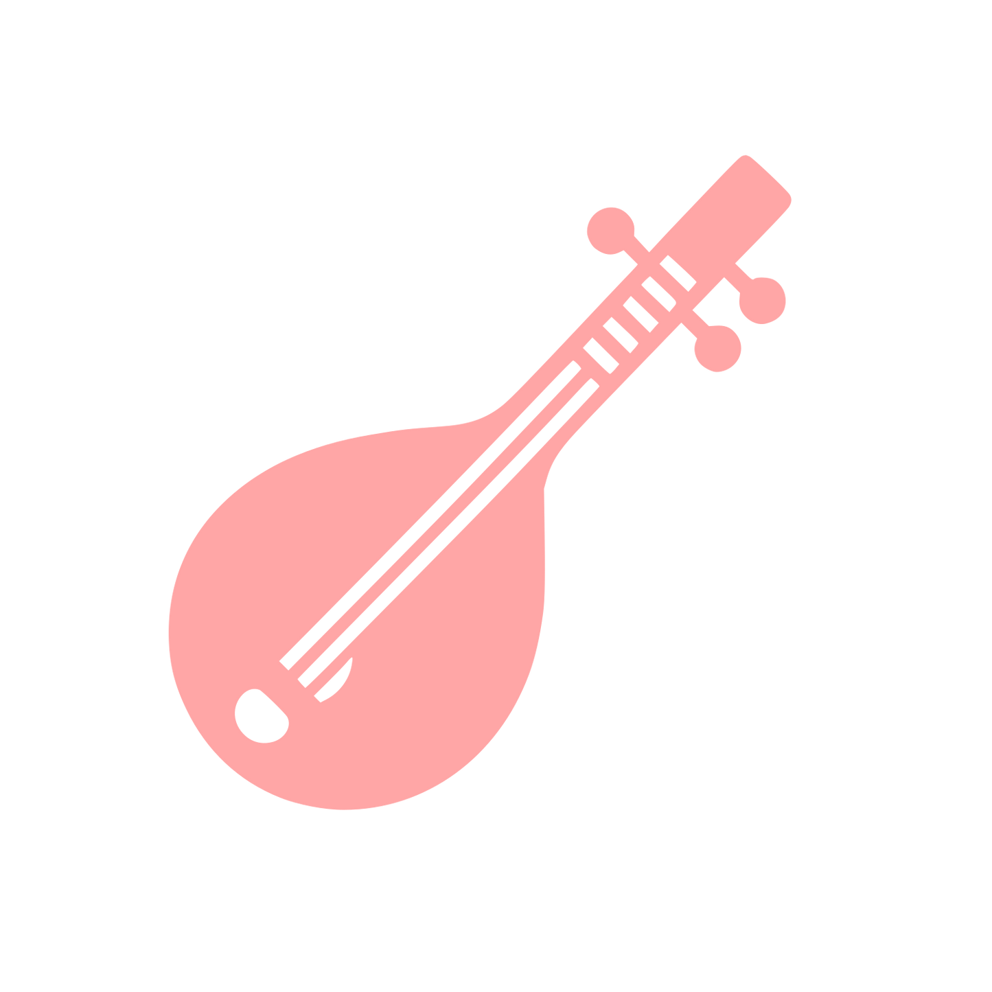 Logo of String Instrument #ffa6a6