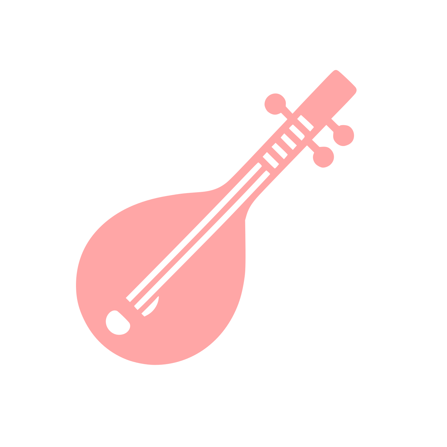 Logo of String Instrument #ffa6a6