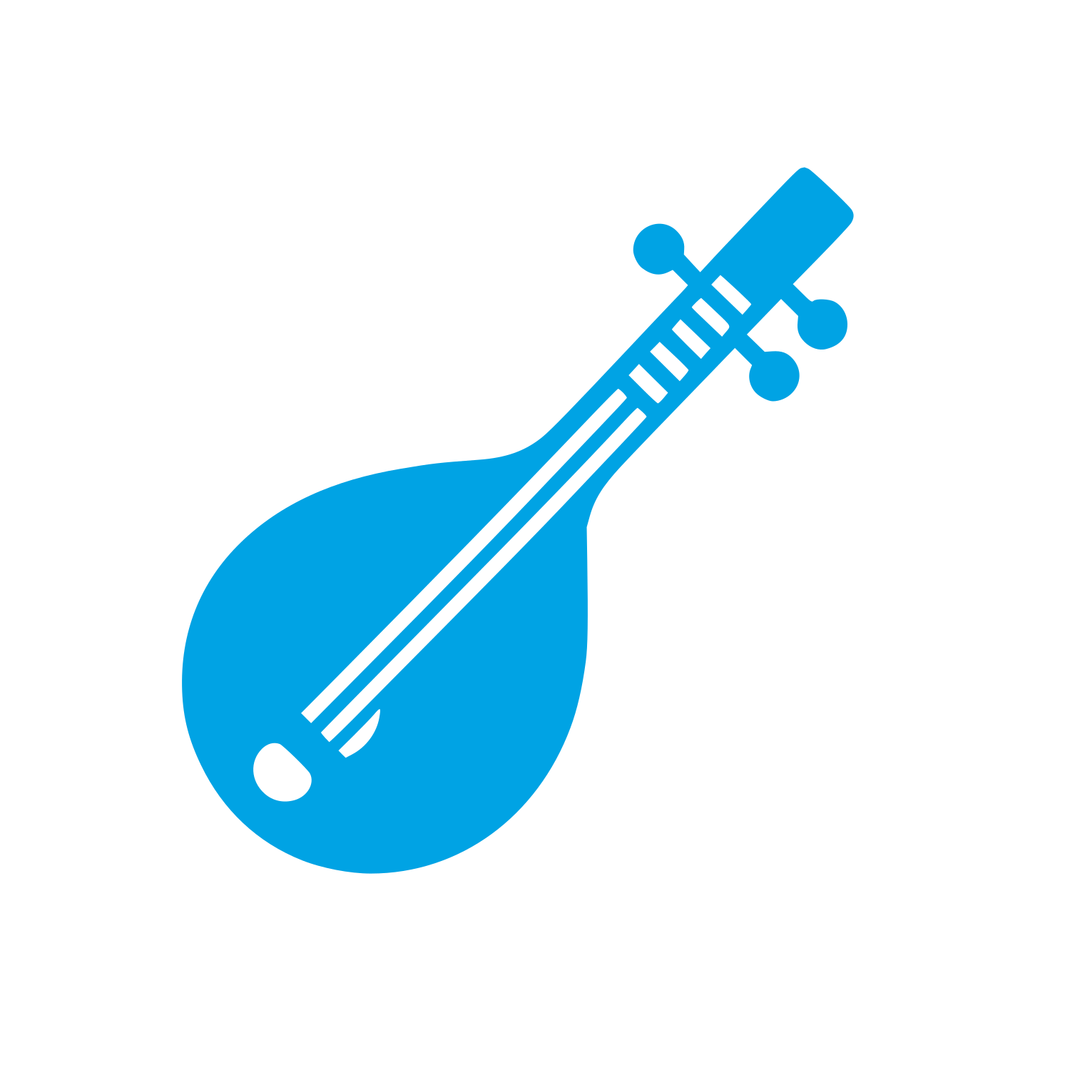 Logo of String Instrument #00a3e4