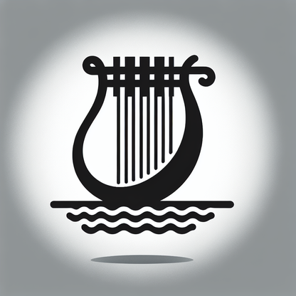 Logo of a Lyre