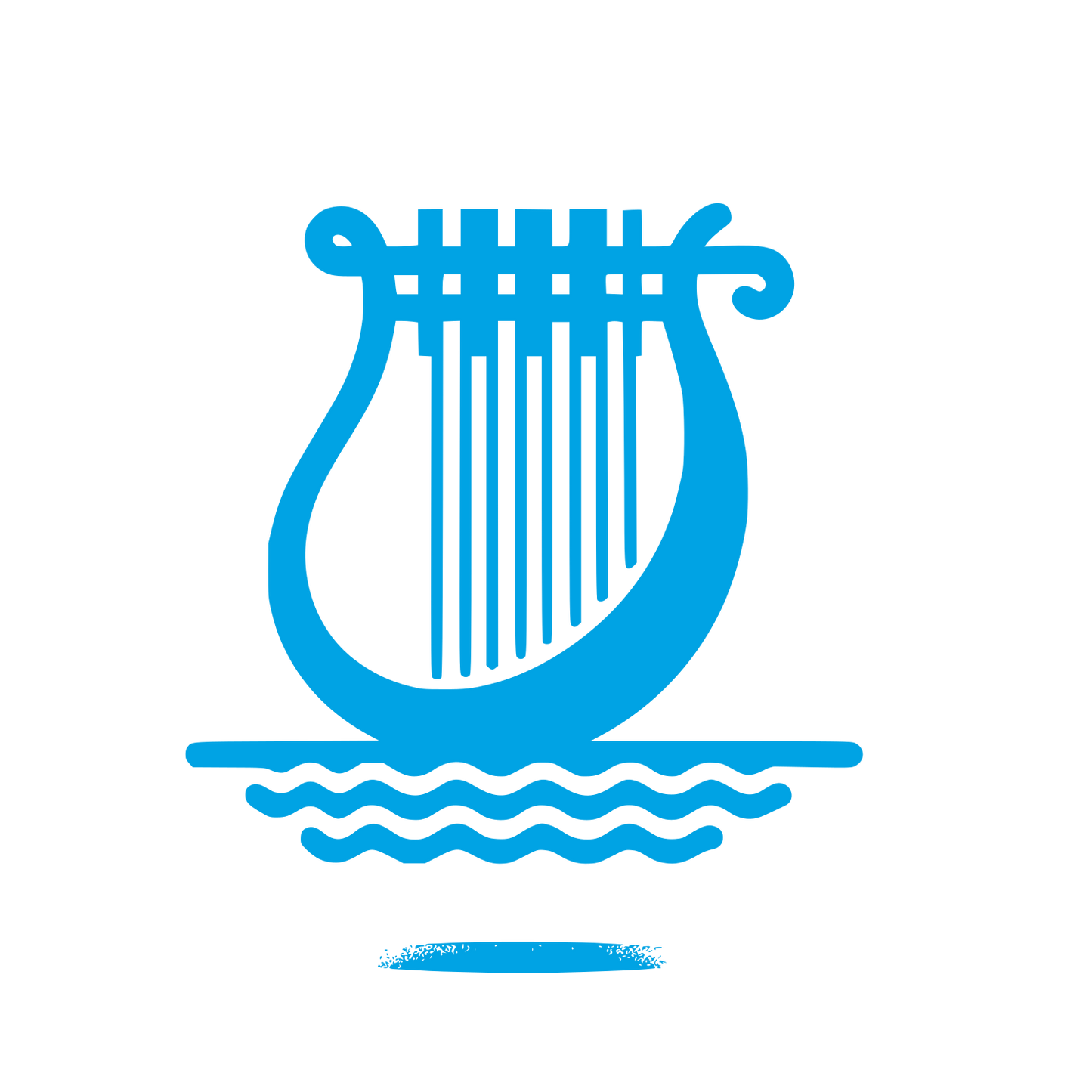 Logo of a Lyre #00a3e4