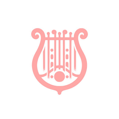 Musical Lyre Logo #ffa6a6