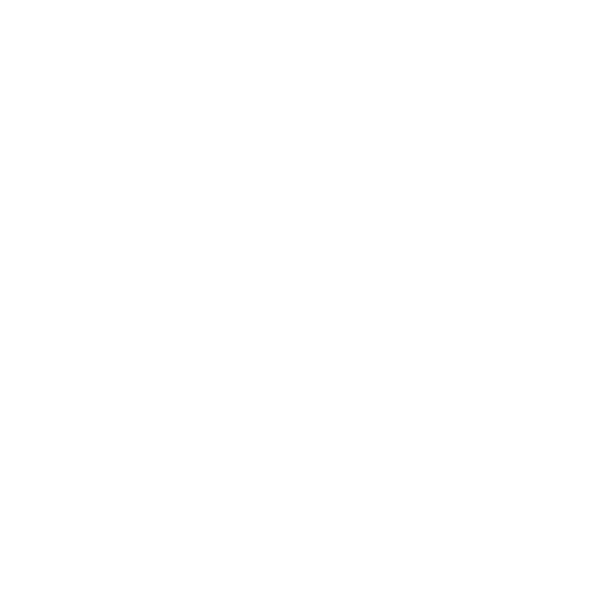 Musical Lyre Logo #ffffff