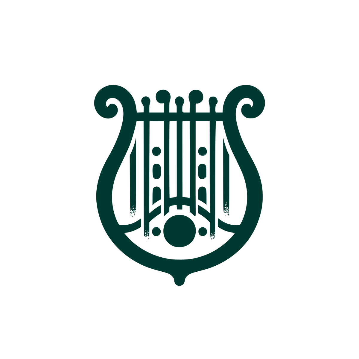 Musical Lyre Logo #003932