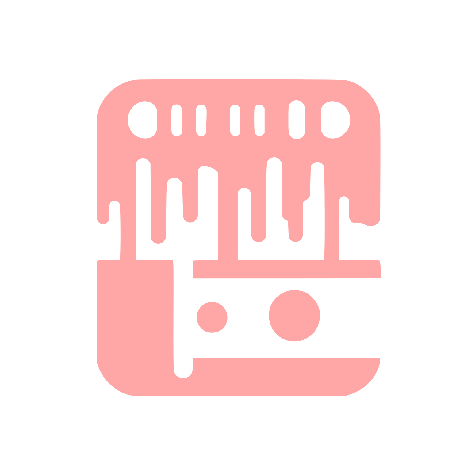 Recorder Music Logo #ffa6a6