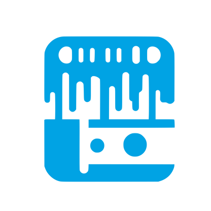 Recorder Music Logo #00a3e4