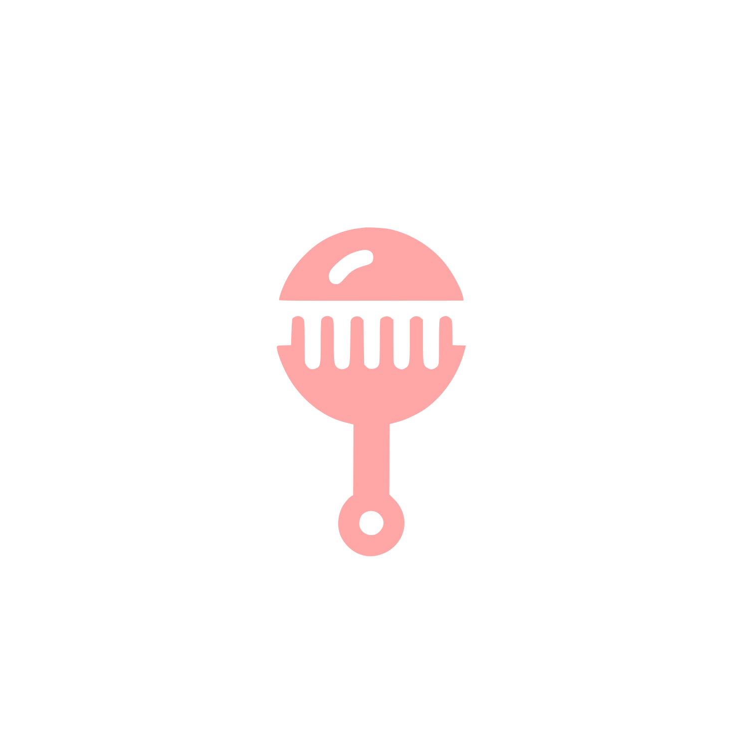 Logo of a Rake #ffa6a6