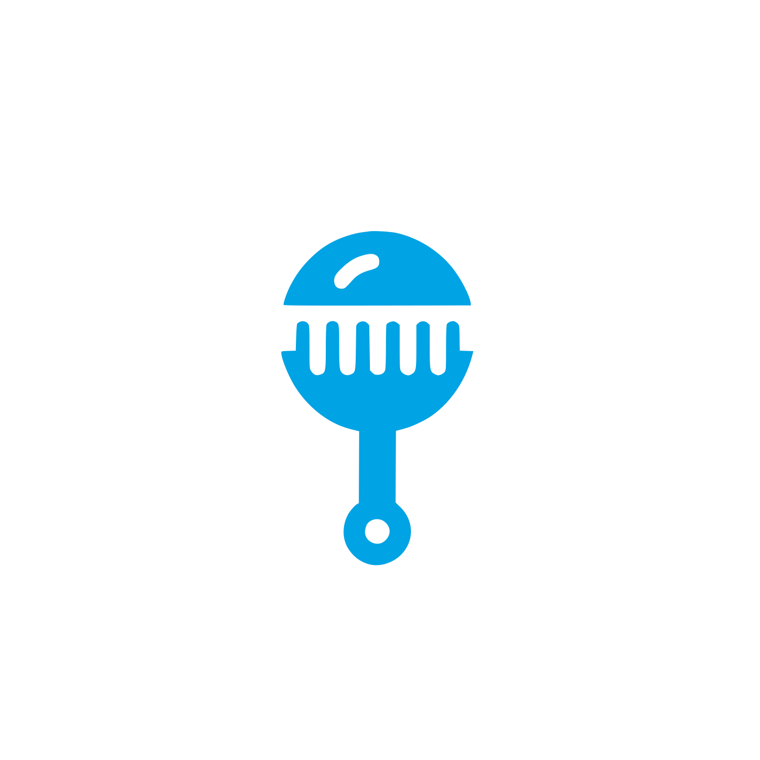 Logo of a Rake #00a3e4