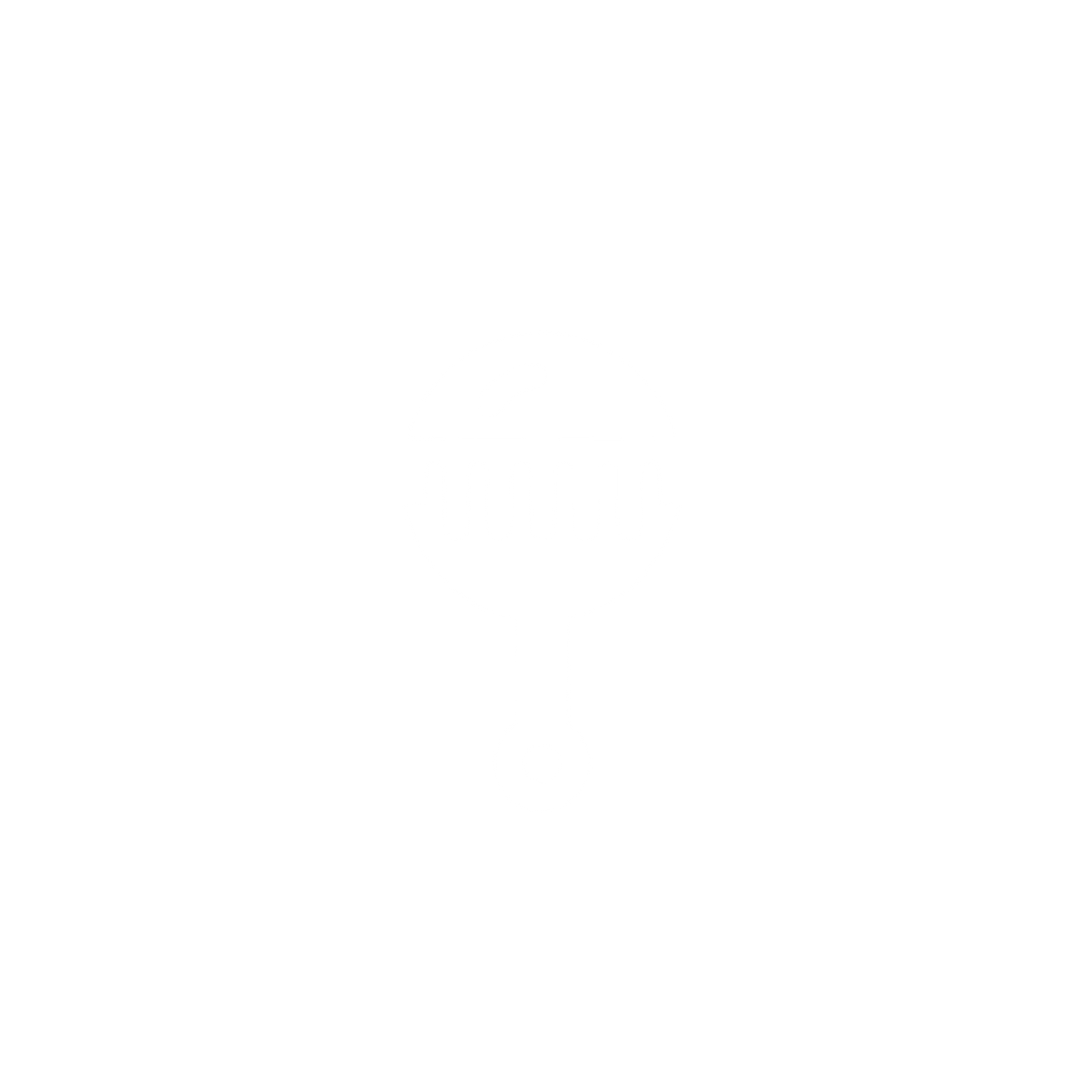 Logo of a Rake #ffffff