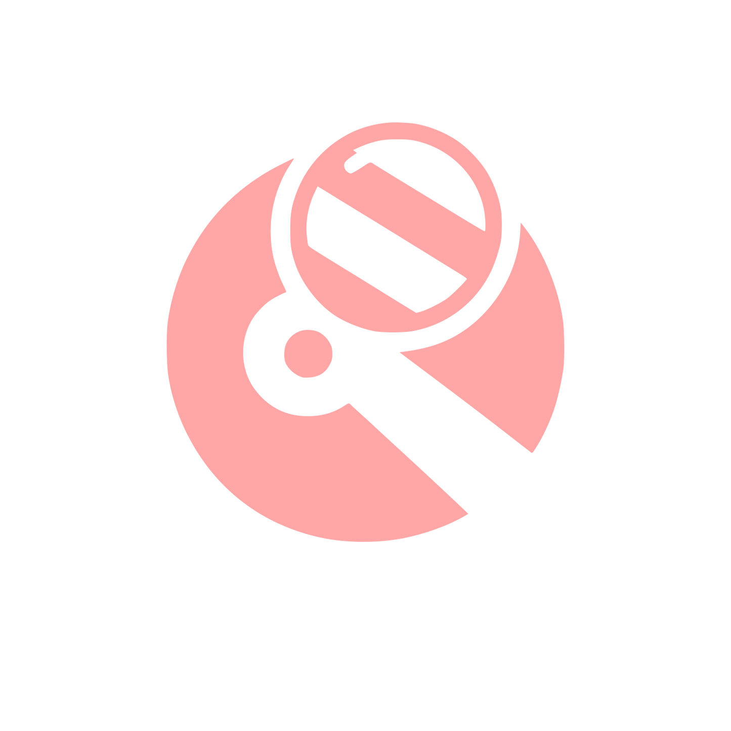 Logo with Magnifying Glass #ffa6a6