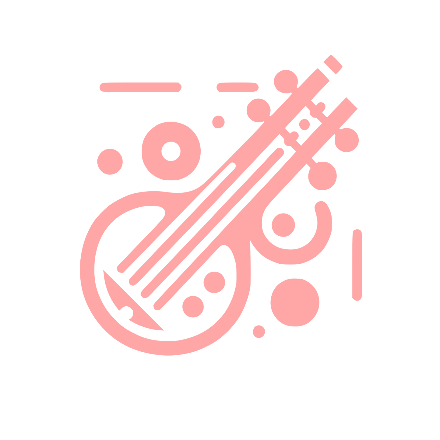 Music Inspired Logo #ffa6a6