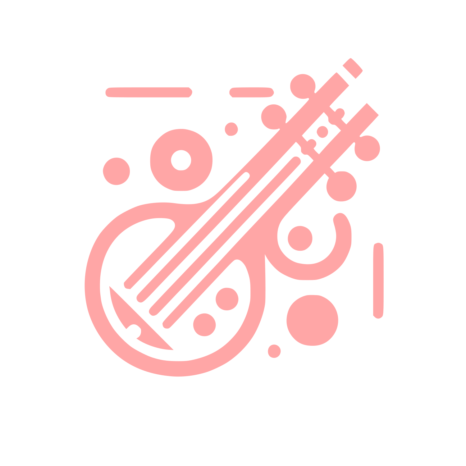 Music Inspired Logo #ffa6a6