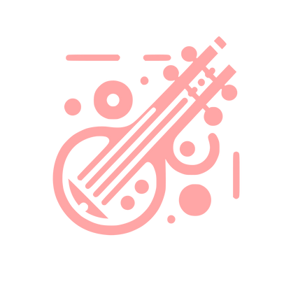 Music Inspired Logo #ffa6a6