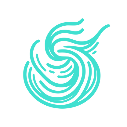 Swirl Motion Logo #40E0D0