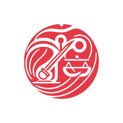 Scales of Justice Logo #E63946