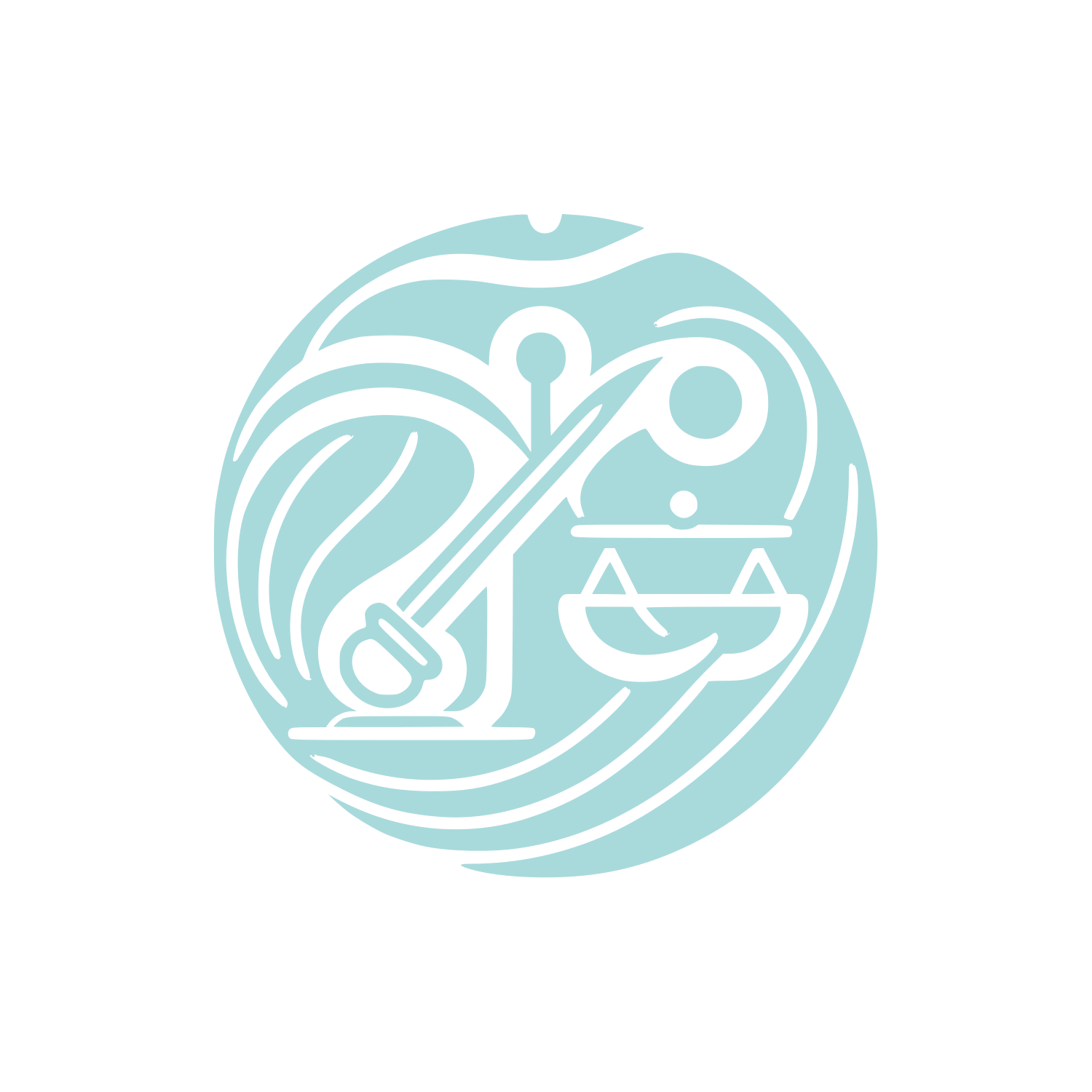 Scales of Justice Logo #A8DADC