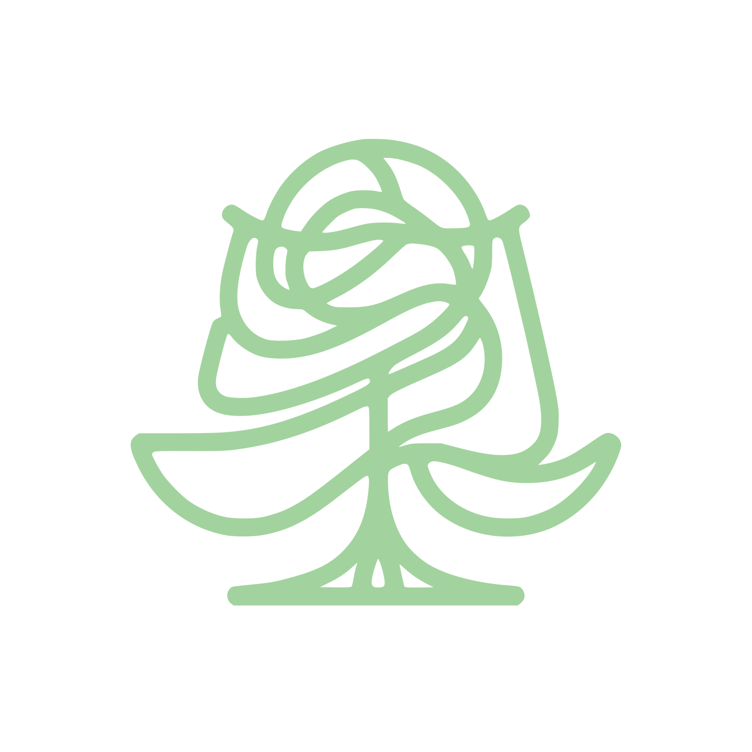 Line Tree Logo #A2D39E