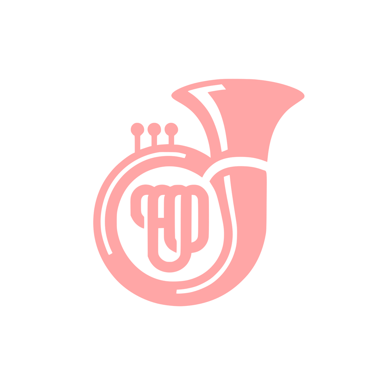Musical Brass Logo #ffa6a6