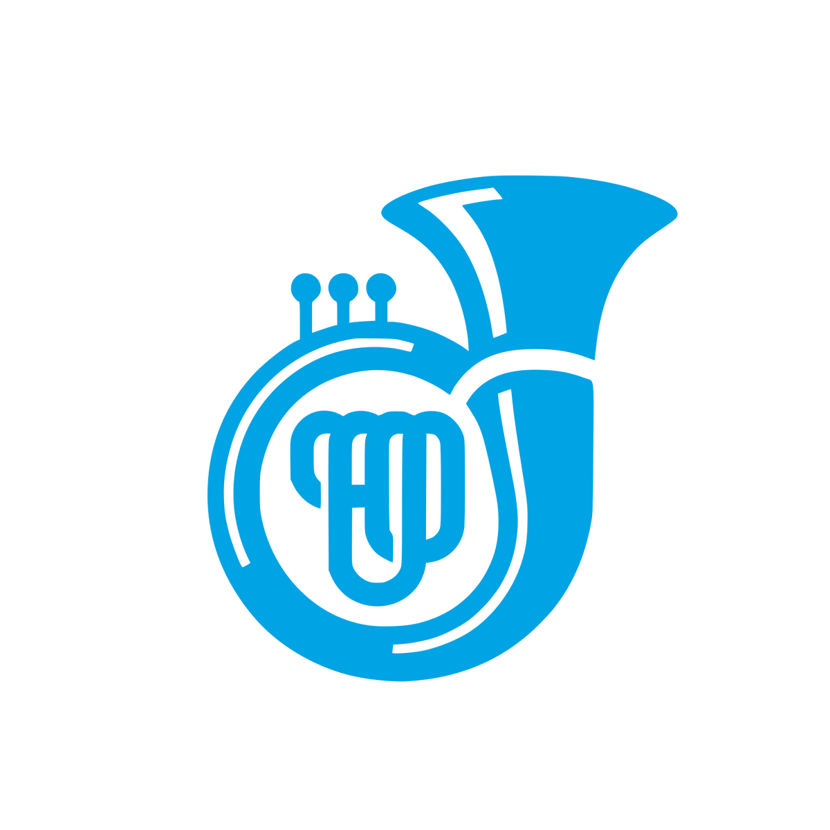 Musical Brass Logo #00a3e4