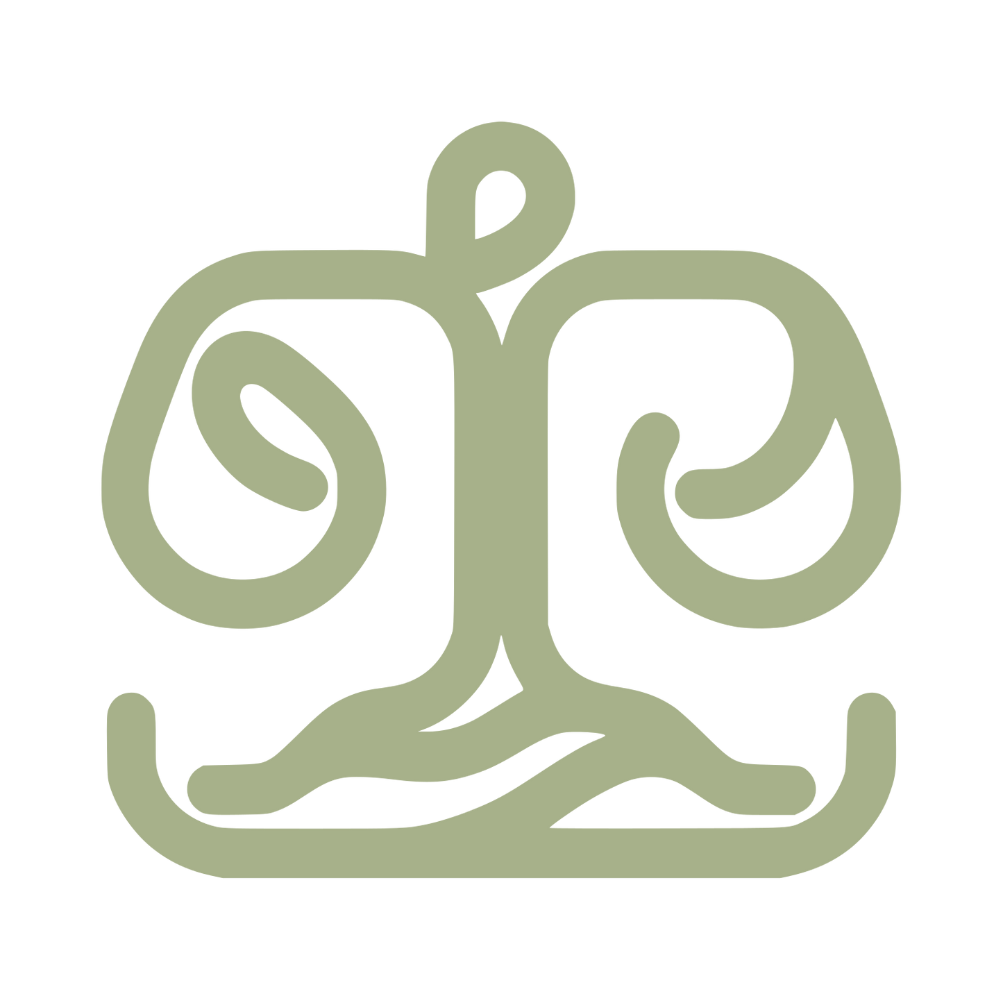 Tree Roots Logo #A7B18A