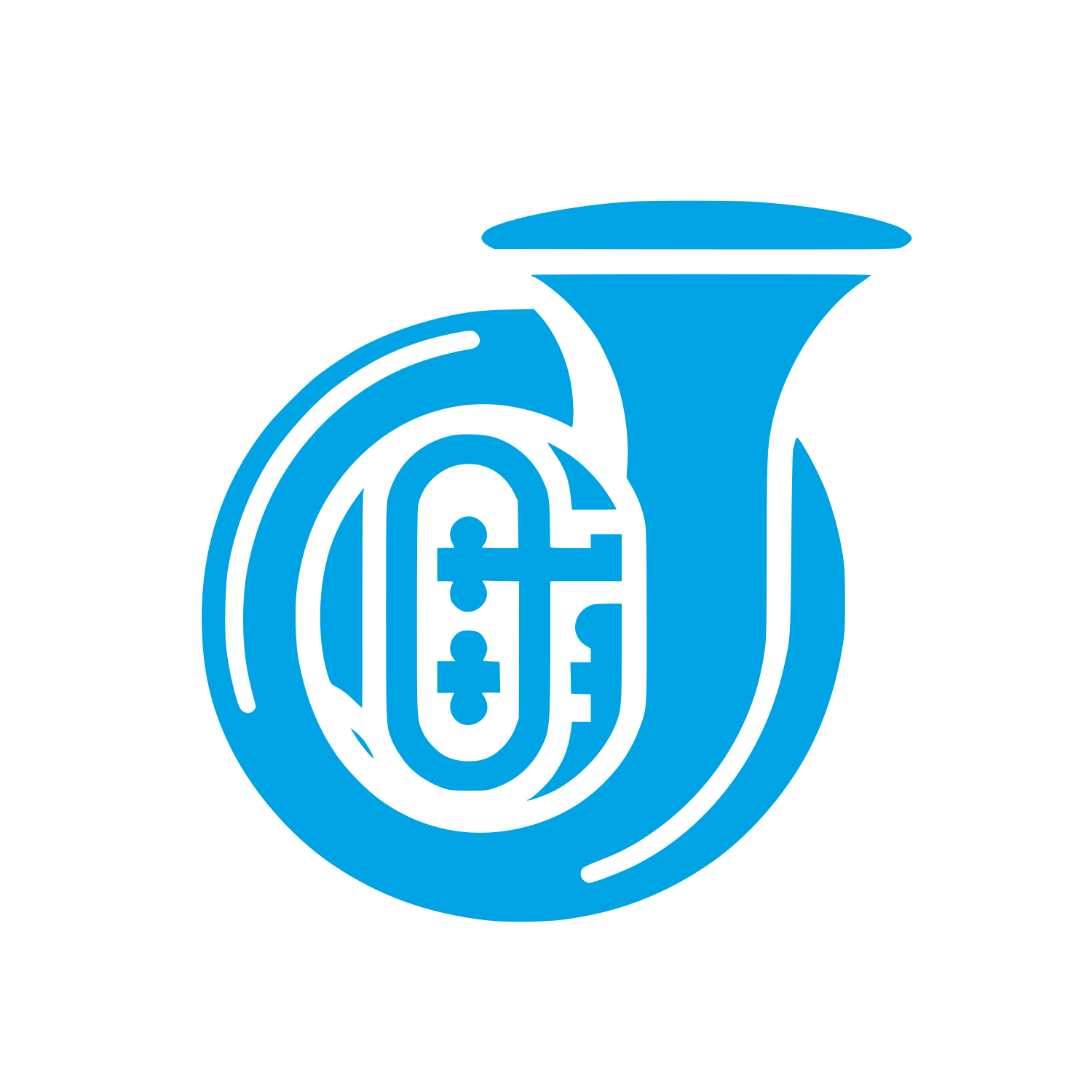 Logo for Musical Brand #00a3e4