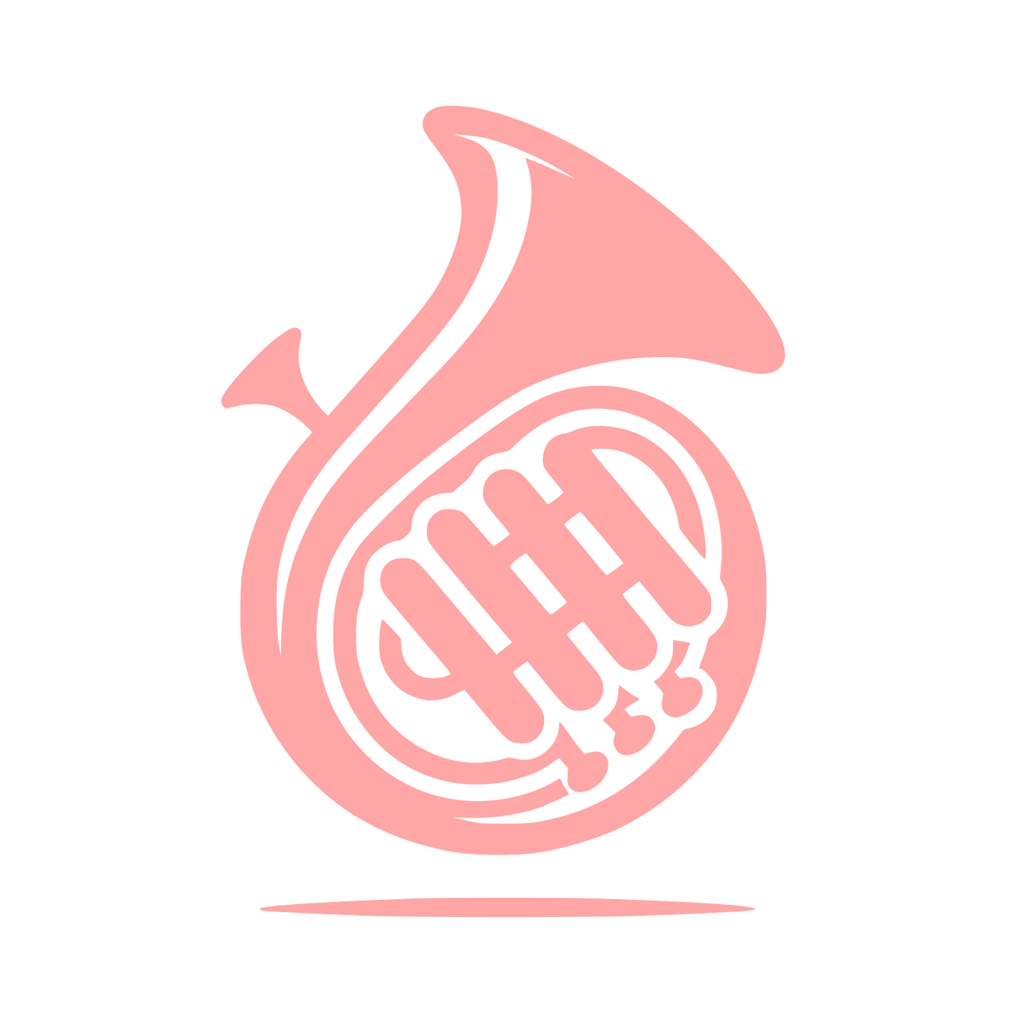 Logo of French Horn #ffa6a6