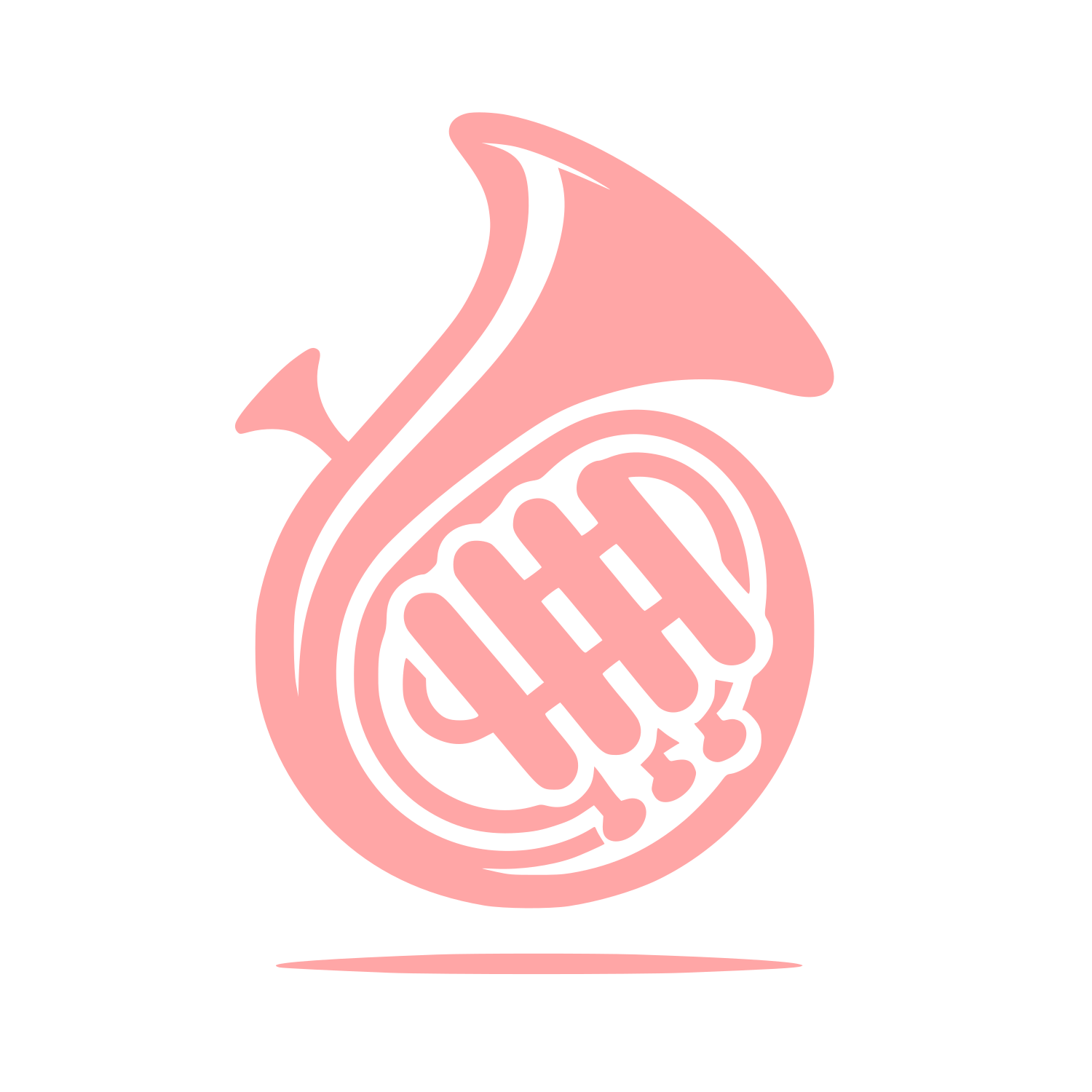 Logo of French Horn #ffa6a6