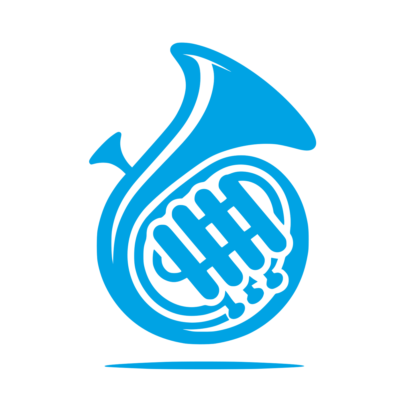 Logo of French Horn #00a3e4