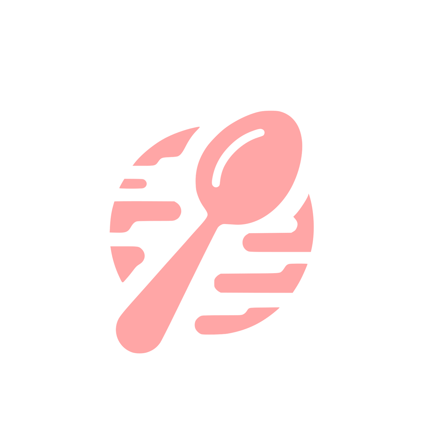 Spoon Logo Design #ffa6a6