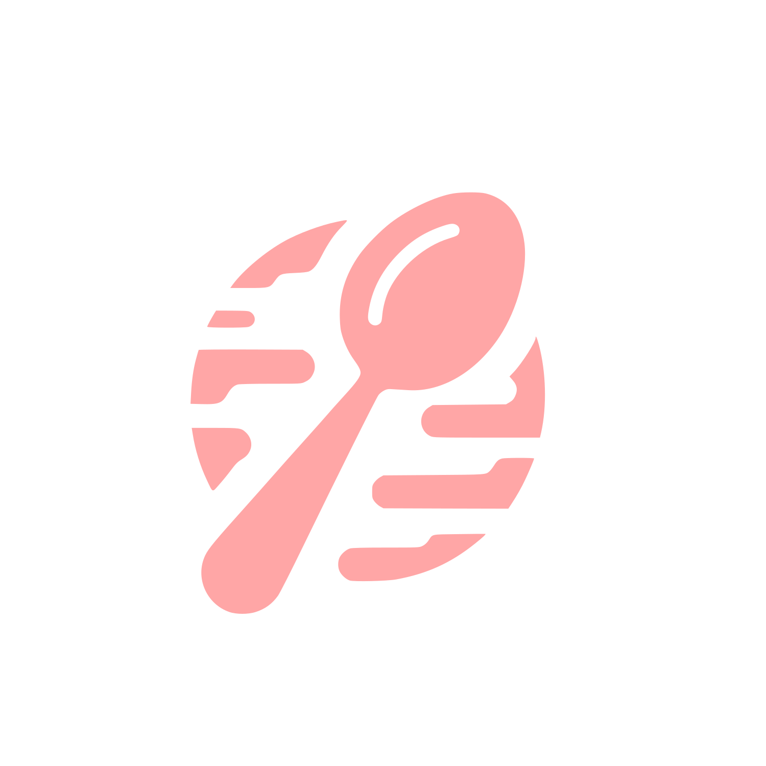 Spoon Logo Design #ffa6a6