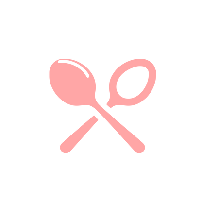 Spoon and Fork Logo #ffa6a6