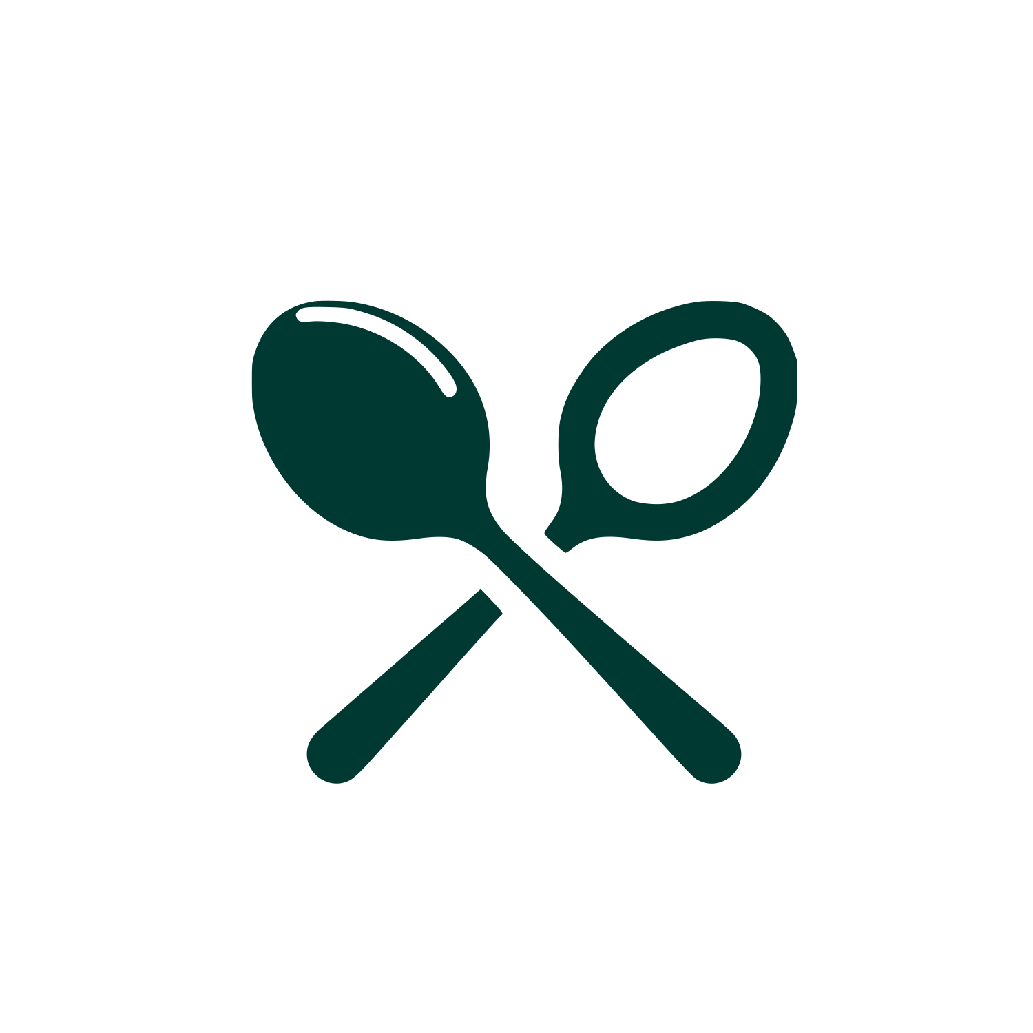 Spoon and Fork Logo #003932