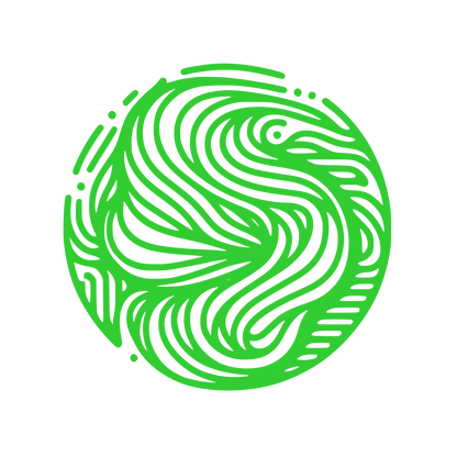 Circular Swirl Dynamics Logo #32CD32