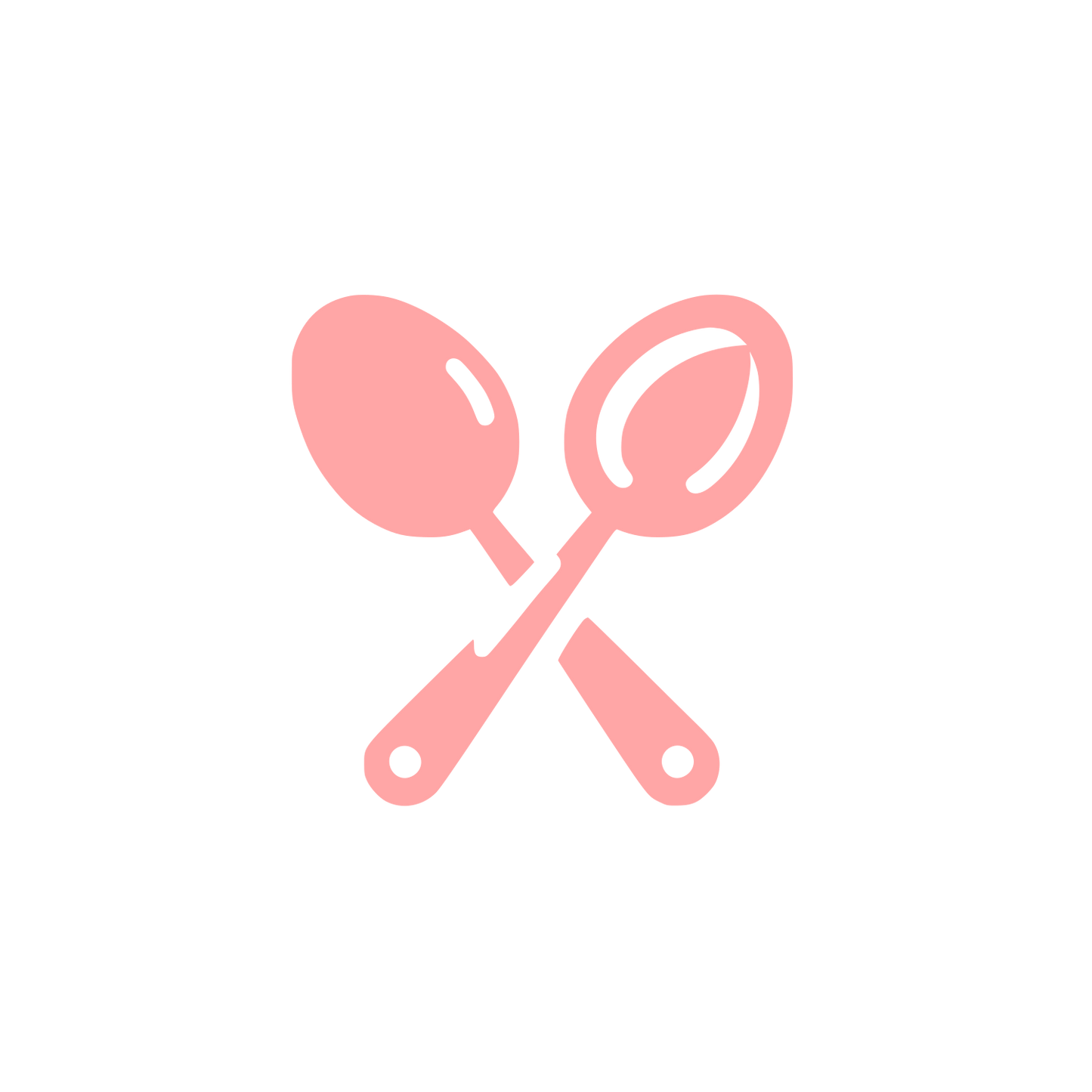 Spoon Crossed Logo #ffa6a6