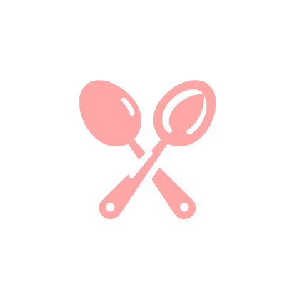 Spoon Crossed Logo #ffa6a6